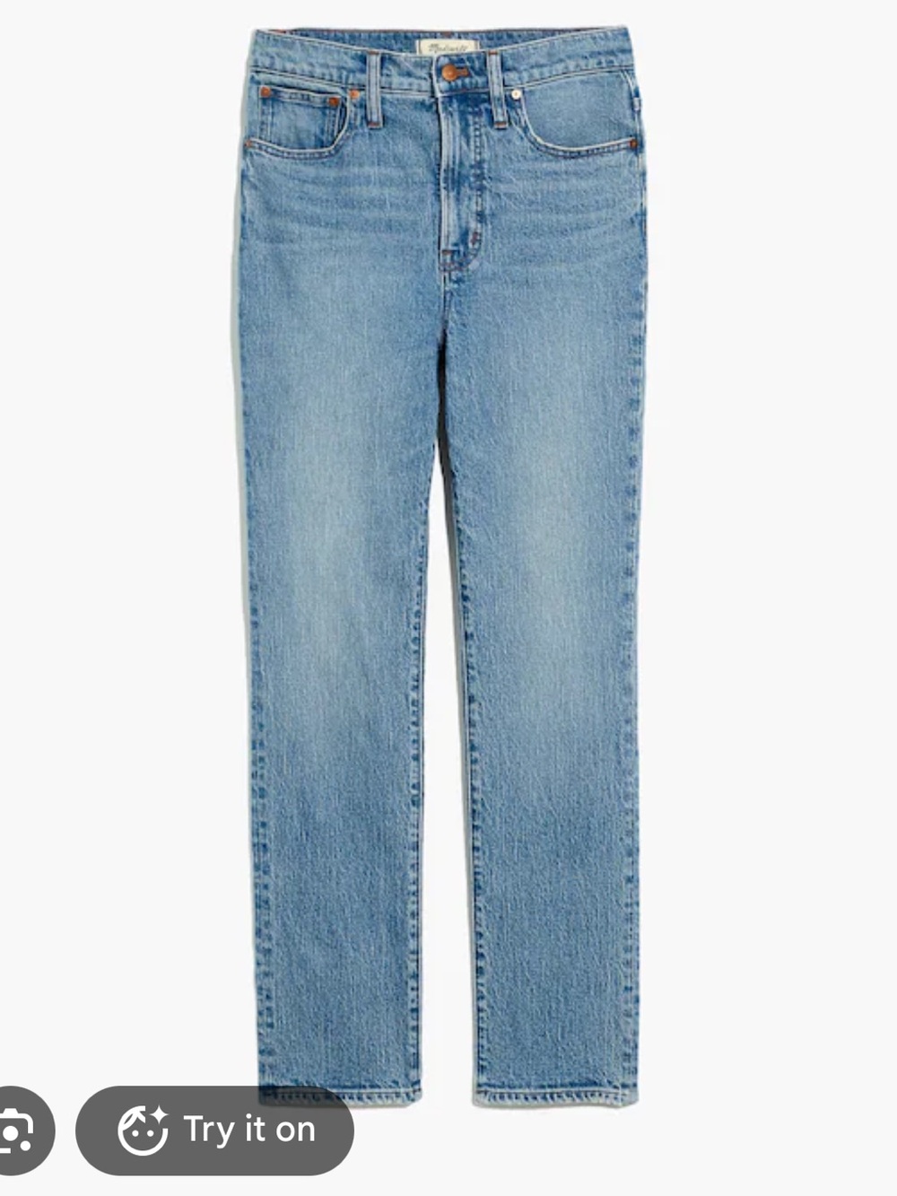 Madewell Light Wash High-Rise perfect vintage jeans